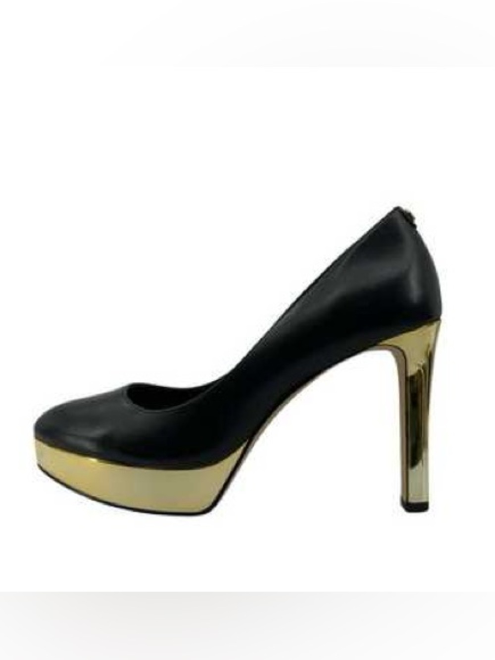 Michael Kors Black and Gold Platform Pump